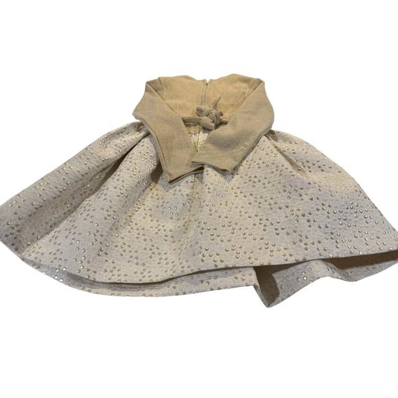 Bonnie Jean Toddler Girl 2T Gold Formal Dress - Picture 3 of 4